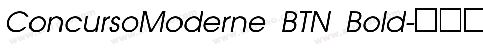 ConcursoModerne BTN Bold字体转换